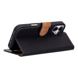 VENOULT™  Detachable Wallet Case for iPhone 17 – Full-Grain Genuine Leather, MagSafe Compatible