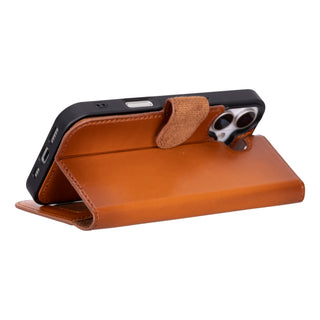 VENOULT™  Detachable Wallet Case for iPhone 17 – Full-Grain Genuine Leather, MagSafe Compatible