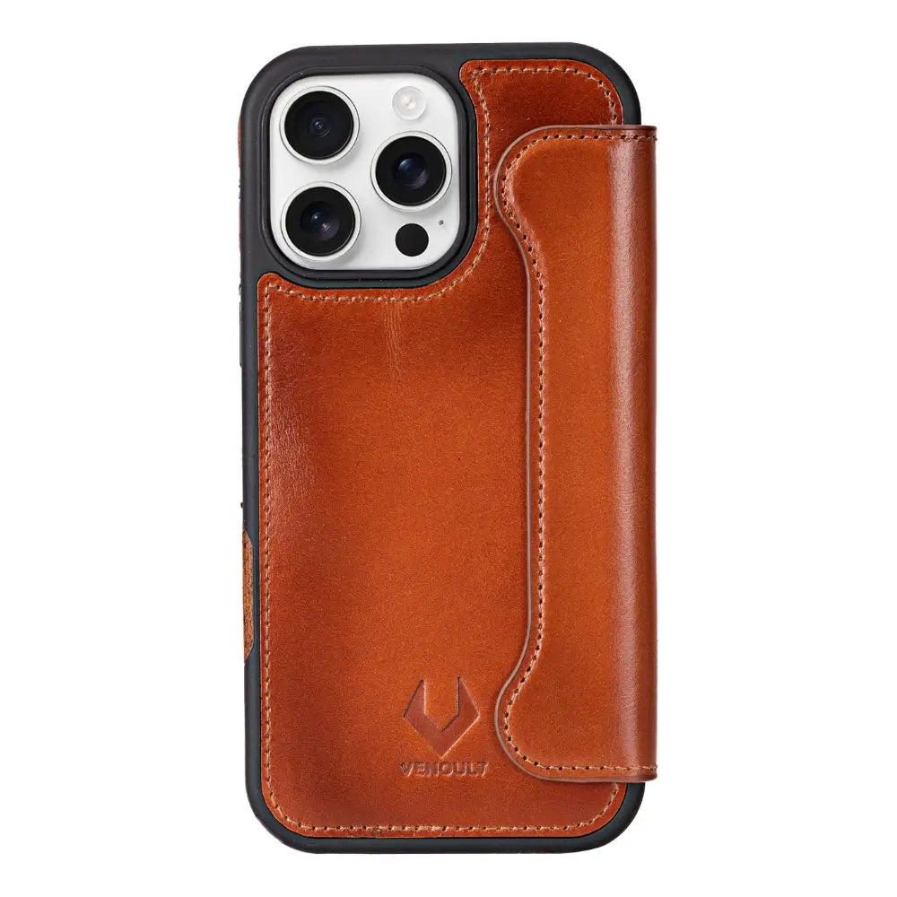 iPhone 16 Pro max leather Wallet Case 4 Card Holder – VENOULT